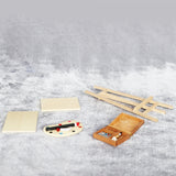 1:12 Scale Dolls House Miniature Artist Paint Palette And Easel Drawing Board Fit For Dollhouse Decoration Toys