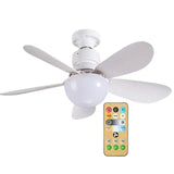 30W LED Light Ceig Fan with Remote Control E26/E27 Base 3 Speeds Adjustable Wind Speed for Home Living Room Bedroom Decor