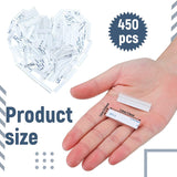 450 Pcs Bulk Plastic Adapter Self Adhesive Lip Hanger For Earring Necklace Card Jewelry Display