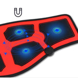 Slimming Massage Belt Heat Electric Pulses Tone Abdominal Muscle Stimulator EMS Acupuncture Tens Physiotherapy Myostimulator