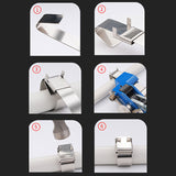 304 Stainless Steel Reel Multi-Purpose Locking Cable Tie Tooth Buckle Connector for Electric Pole Sign Board Pipee