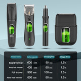 RESUXI 377 4-in-1 Men's Multi Functional Clipper Nose Hair Electric Shaver and Beard Trimmer Grooming Tools Set