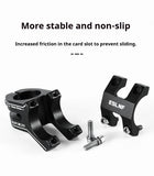 ESLNF Mountain Bike Handlebar Fixed Gear Downhill Short Aluminum Alloy Fork Head Tube CNC Hollow Stem