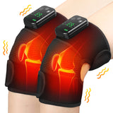 Electric Shoulder Massager Heating Vibration Massage Belt Thermal Physiotherapy Brace for Knee Arthritis Rechargeable