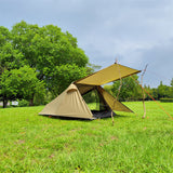 Double Layers Backpacking Tents 2 Persons Lightweight Camping Tent with Aluminium Pole