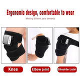 New Heat Therapy Kneepad Brace - Support Wrap with Vibration Massage. Knee Joint Pain Relief Treatment. Far Infrared Kneeler Massager.