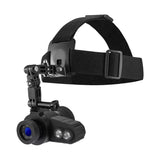 Head-Mounted HD Night Vision Goggles with Elastic Head Strap 7X Visual Distance 350M Riflescope Rechargeable for Hunting Camping