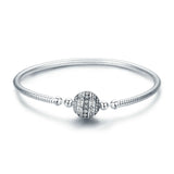 Fashionable Simple S925 Sterling Silver Bangle Bracelet