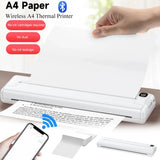 A4 Paper Portable Thermal 1000mAh Pocket Photo Document Wireless Bluetooth Printer for Android iOS Laptop