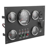 12V 24V Gauge Cluster Oil Pressure Level Water Temperature Voltage Display with Ignition Keys