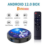 TV98 MAX Android 12 Smart TV Box Allwinner H618 4G 64GB 8K 2.4G 5.8G Dual Band WiFi6 BT4.0 Voice Remote Control Set top box