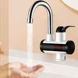 Electric Heater Tankless Instant Faucet Cold Hot Water With LED Display For Kitchen Bathroom