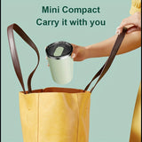 1pc Rechargeable Stainless Steel Automatic Stirring Cup for Coffee, Milk, and Tea