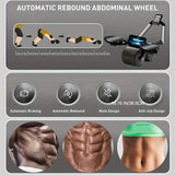 Ab Roller Wheel With Knee Mat Automatic Rebound Abdominal Wheel Timer Abdominal Wheel Exercise Roller Ab Workout Equipment