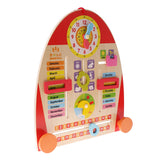 Kids Wooden Calendar Board Game Weather Season Time Teaching Clock Toys For Children Early Learning Educational Toy