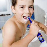 6 in 1 Children Electric Toothbrush Cartoon KidsToothbrush Head Ultrasonic Waterproof Soft Hair Cleaning Brush Rechargeable