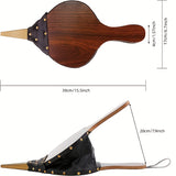 1pc Fireplace Bellows Large Wood Air Blower Cast Nozzle For Outdoor Camping BBQ Grill Chimney Hand Bellow Pump Pit Barbeque Fire Tools Accessories With Hanging Strap
