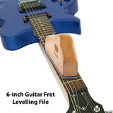 Muspor 6-inch Guitar Fret Levelling Hand String Leveling File Luthier Repair Tools Professional Instrument Maintenance