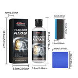 100ml Auto Headlight Repair Coating Agent Yellowing Scratches Refurbishment Brightening Cleaning Kit for Car Care