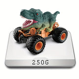 2.4GHz Remote Control Dinosaur Car Trucks Toy With Light, Sound And Spray,