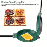 1pc Steel Double Pan, The Perfect Pancake Maker, Nonstick Easy To Flip Pan, Double Sided Frying Pan For Fluffy Pancakes
