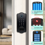 Keyless Entry Smart Waterproof Door Lock - 5 in 1 (TTlock App, IC Card, 150 Codes, Electronic Fingerprint)