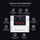 20A 30A 40A 50A 60A Solar Photovoltaic System Street Light LED Display USB Interface Intelligent Charging Controller