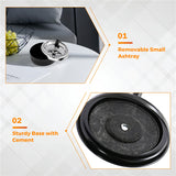 Stainless Steel Ashtray - Standing with Lid, Removable, Adjustable Height, for Home, KTV, Toilet, Outdoor