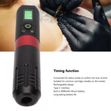 Wireless Tattoo Pen LED Display 2000mAh Liner Shader Timing Function Rechargeable Cartridge Tattoo Machine LED Tattoo Pen