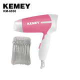 Kemei hair dryer KM-6830 foldable hair dryer for student and travel