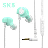 QKZ SK5 HIFI Headsets 3.5mm In-Ear Stereo Heavy Bass Dynamic Earphone With Mic Game Sport Music Monitor Noise Cancelg Earbuds
