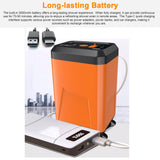 Portable Electric Pump Outdoor Rechargeable Battery Powered Shower for Camping Hiking Backpacking Travel Beach