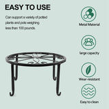 4 Pieces Of Indoor And Outdoor Metal Rust-Proof Plant Stand, Classic Flower Pot Stand