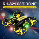 Mini Luminous Drone Christmas Children's Gift Assembly Flying Model Toy For Kids Teens Adults