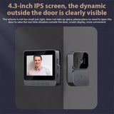 2.4G Wireless Visual Doorbell - With Screen, Smart High-definition Video Monitoring, Intelligent, Two-Way Intercom