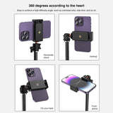Mounting ring light Overhead Desk Mount with Phone Holder 360 Ball Head Table C-Clamp Mount for Webcam Video Recording Live