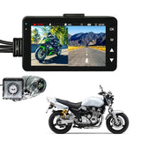 Motorcycle Dvr Driving Recorder Ip65 Waterproof Lens Intelligent Loop Recording 2.8 Inch Display Gravity-Sensor Collision Lock
