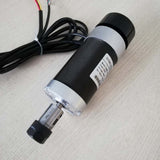 Brushless 500W High Speed 0.5KW Air-cool Spindle Motor DC 48V 12000RPM ER11 ER16 Collet 57MM Clamp Governor DIY CNC Kit