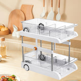 Bathroom Under Cabinet Organizer Shelf With Dividers Multifunctional For Office Removable Drawer Height Adjustable 205-41cm