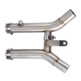 Exhaust Mid‑Pipe Exhaust Middle Tube Free‑flowing Exhaust Motorcycle Exhaust System for Motorcycle Factory Industry Repair