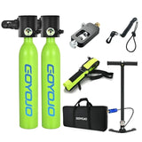 0.5L Mini Scuba Tank Dive Diving Equipment Underwater Breath Device Cyder Oxygen 5-10 Minutes E Set