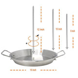 Roasting Grill Stand Roaster Rack Kitchen Outdoor BBQ Tools Carbon Steel Non-stick Grilled Chicken Plate