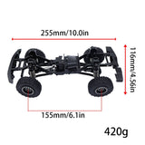 Metal Assembled Frame Chassis Kit For TRX4M TRX4-M Bronco 1/18 RC Crawler Car Upgrade Accessories Component ,Red