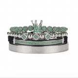 Polygonal Braided Bracelet Roman Lettering Bracelet