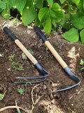 Small hoe household weeding outdoor loose digging barren mountain agricultural manganese steel garden art