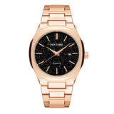 PINTIME Men's Watches Waterproof 30m Casuals Fashion Quartz Wristwatch Stainless Steel Strap Starry Sky Dial Calendar Relogio