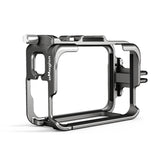 Sports Video Cage Aluminum Alloy Dual Cold Shoe&Sports Camera Metal Protective Frame for Insta360 Ace/Ace Pro