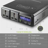 Solar Portable Generator, 41600 mAh/154Wh Wireless Power Bank For Retailer