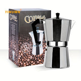 1pc Italian Style Stovetop Espresso Maker - Aluminum Moka Pot for Strong and Flavored Coffee - Easy to Operate and Clean