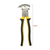 10 Inch Garden Fence Pliers Parallel Jaws Soft Grip For Wire Cutters Fencing Hammer Tool CR-V' Steel Multi Purpose Tools